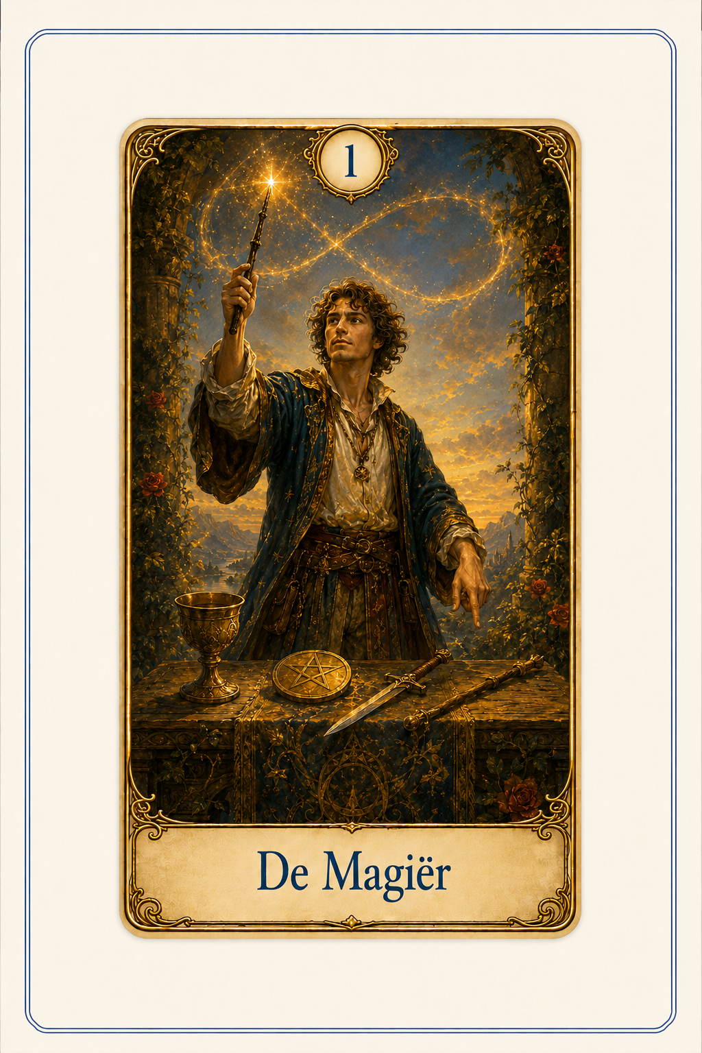 De Magiër, tarotkaart van Frans Meulman